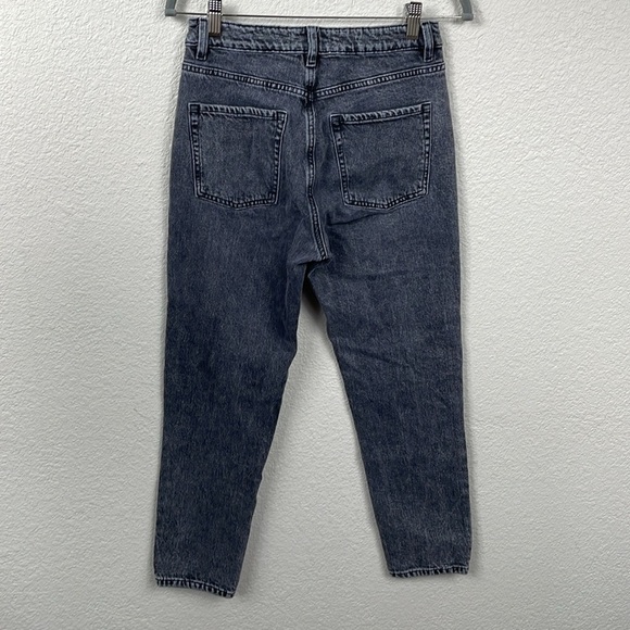 Garage Denim Mom Jeans High Rise Washed Faded Black Sz 5 27 - Picture 5 of 11